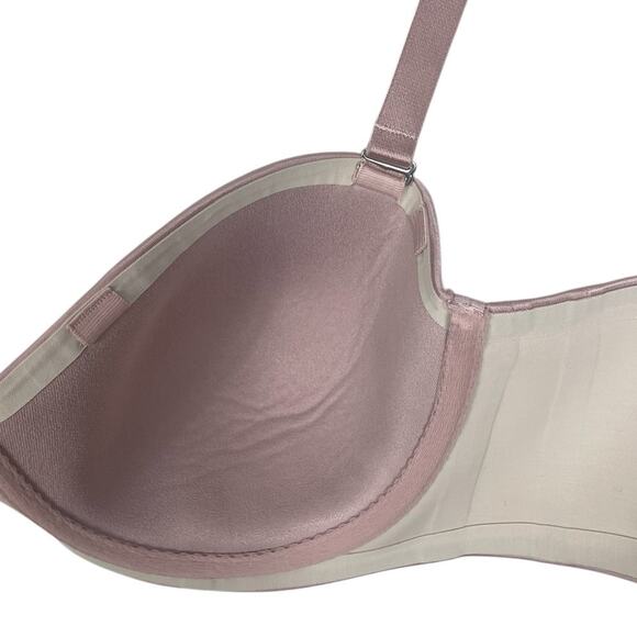 Soma Vanishing Strapless Convertible Satin Bra 0119 Purple Size 36D - Picture 6 of 9